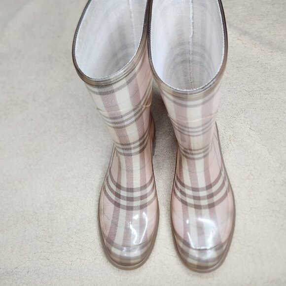 Burberry Pink Nova Check Rainboot - Picture 3 of 12